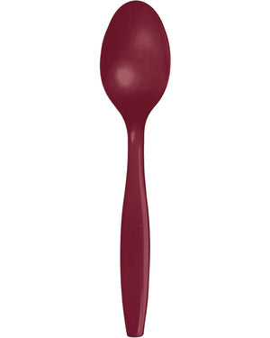 Burgundy Premium Spoons Pack of 24