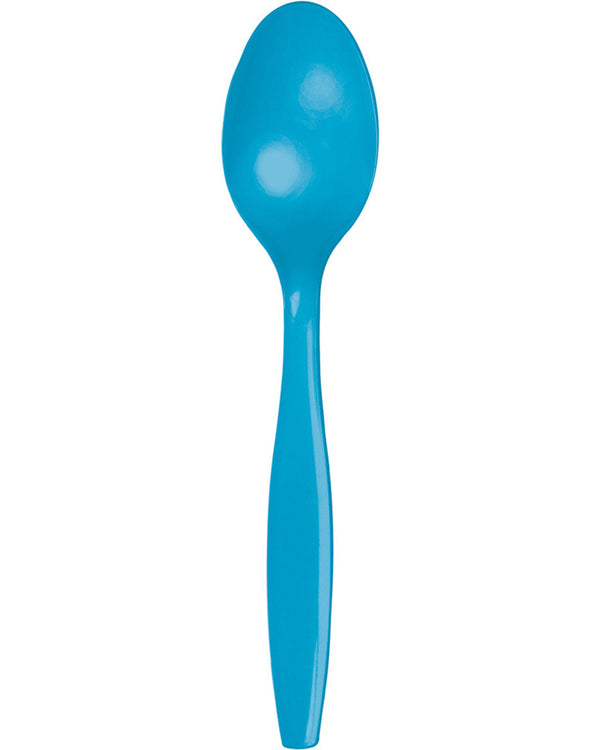 Turquoise Premium Spoons Pack of 24