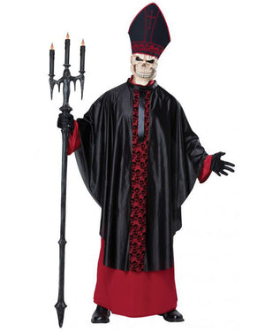 Skeleton Cardinal Mens Costume