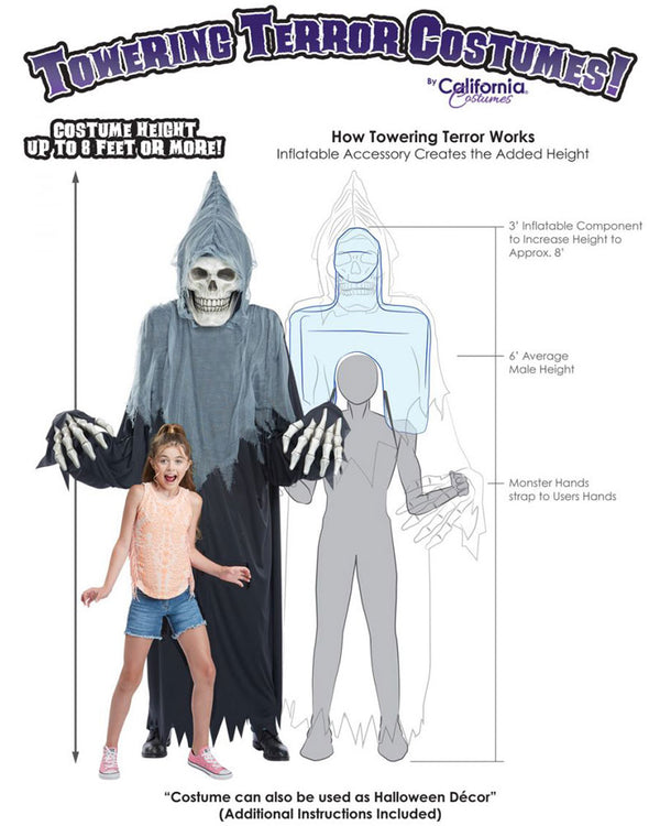 Towering Terror Reaper Mens Costume or Hanging Prop 6m