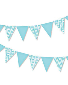 Blue Chevron Bunting