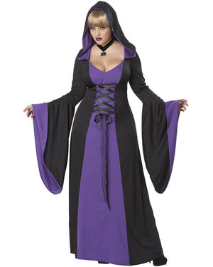 Hooded Robe Womens Plus Size Costume