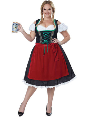 Oktoberfest Fraulein Womens Plus Size Costume