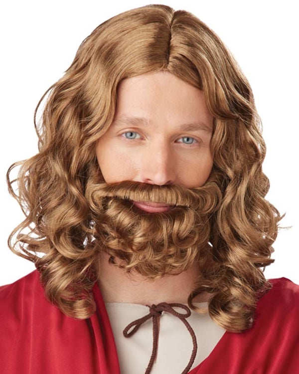 Jesus Brown Wig and Beard
