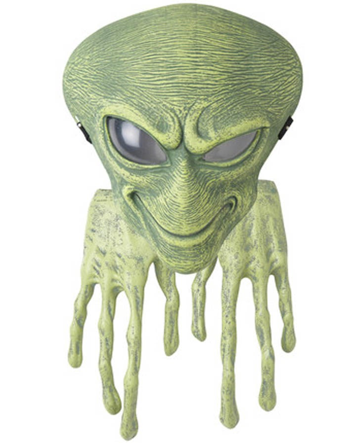Green Alien Hands and Mask