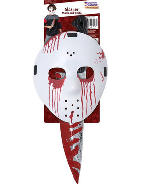 Slasher Hockey Mask and Knife