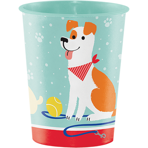 Dog Party Keepsake Souvenir Favor Cup Plastic 473ml