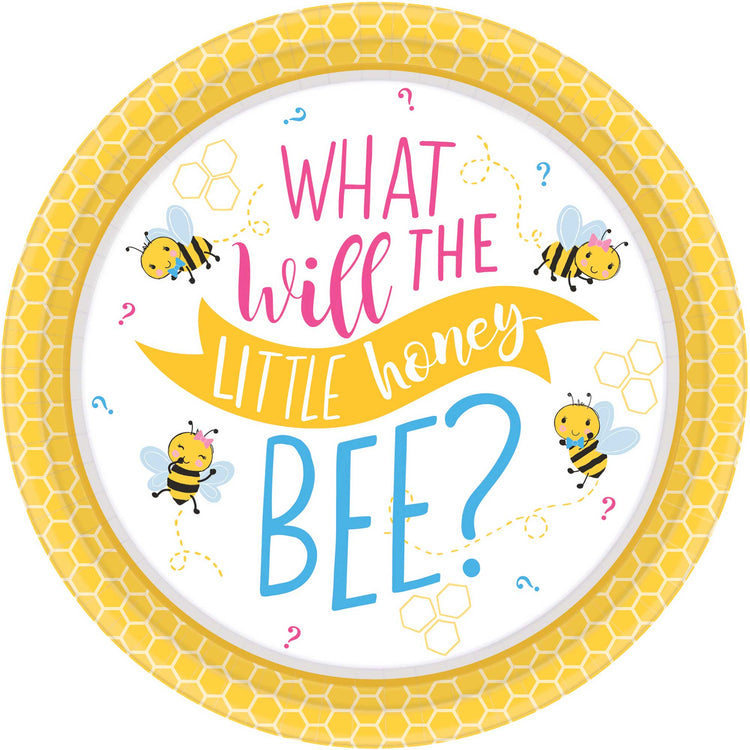 What Will it Bee? 17cm Round Plates Pack of 8