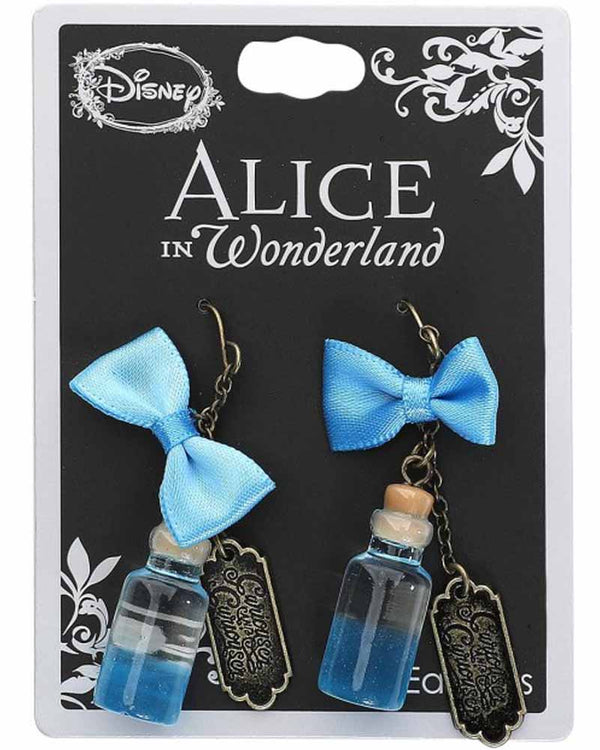 Disney Alice in Wonderland Curiouser Bottle Earrings
