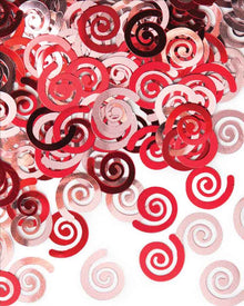 Christmas Pink and Red Swirl Confetti