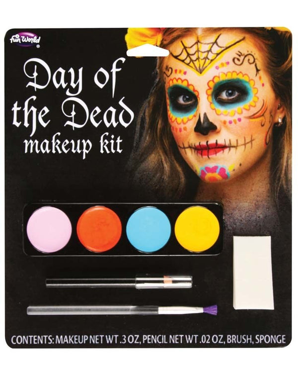 Day of the Dead Rainbow Womens Makeup Kit