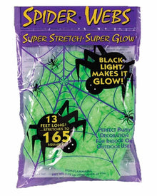 Super Stretch Green Glow in the Dark Web 50g For Halloween