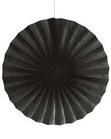Black Velvet Paper Fan