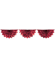 Red Foil Bunting Garland 2m
