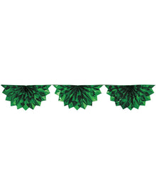 Green Foil Bunting Christmas Garland 2m