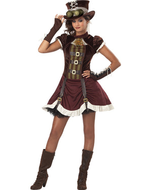 Steampunk Tween Girls Costume
