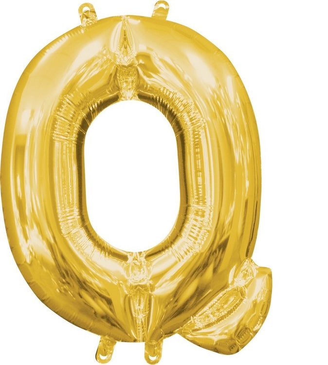 Gold 40cm Letter Q Balloon