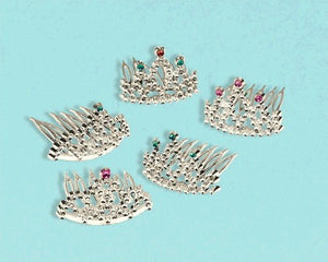 Mini Tiara Combs Party Favours Pack of 8