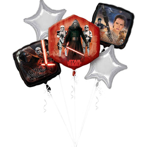 Star Wars the Force Awakens Foil Balloon Bouquet Pack of 5