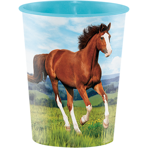 Horse and Pony Keepsake Souvenir Favor Cup Plastic 473ml