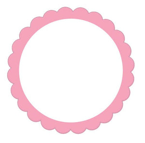 Labels Scalloped - New Pink Pack of 5