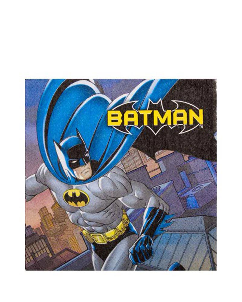 Comic Batman Lunch Napkins Pack of 16