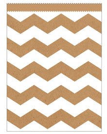 Brown Chevron Paper Lolly Bags Pack of 10