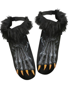Black Werewolf Shoe Covers For Halloween