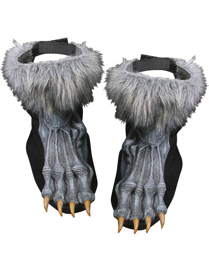 Grey Werewolf Shoe Covers