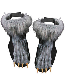 Grey Werewolf Shoe Covers For Halloween