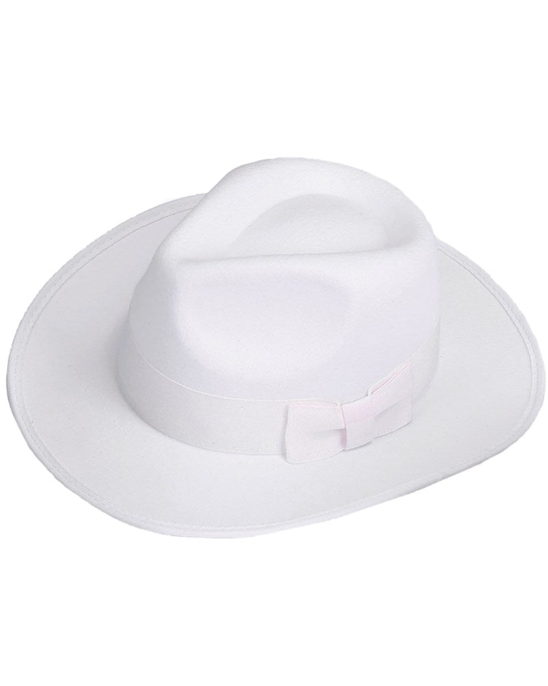 White Gangster Fedora