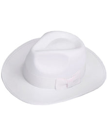 White Gangster Fedora