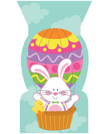 Balloon Bunny Cello Bags with Twist Ties Pack of 20