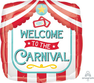 45cm Standard HX Welcome To The Carnival Balloon