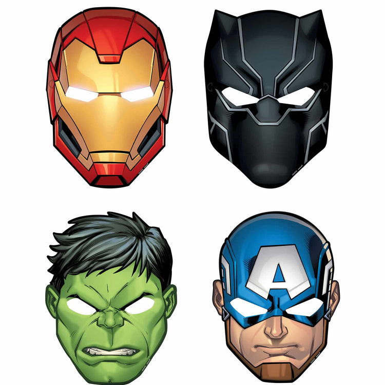 Marvel Avengers Powers Unite Paper Masks Pack of 8