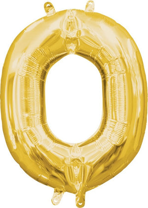 Gold 40cm Letter O Balloon