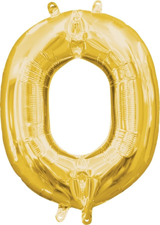 Gold 40cm Letter O Balloon