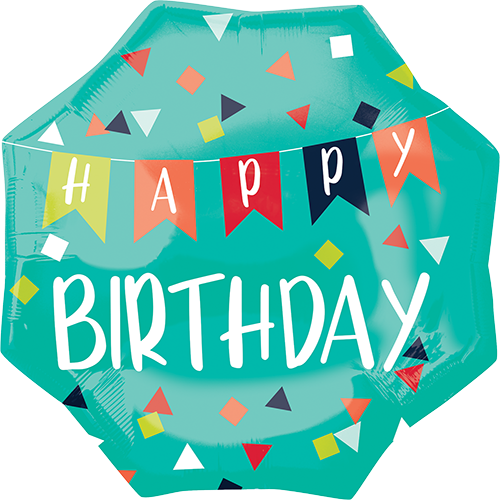 SuperShape XL Reason to Celebrate Happy Birthday Balloon
