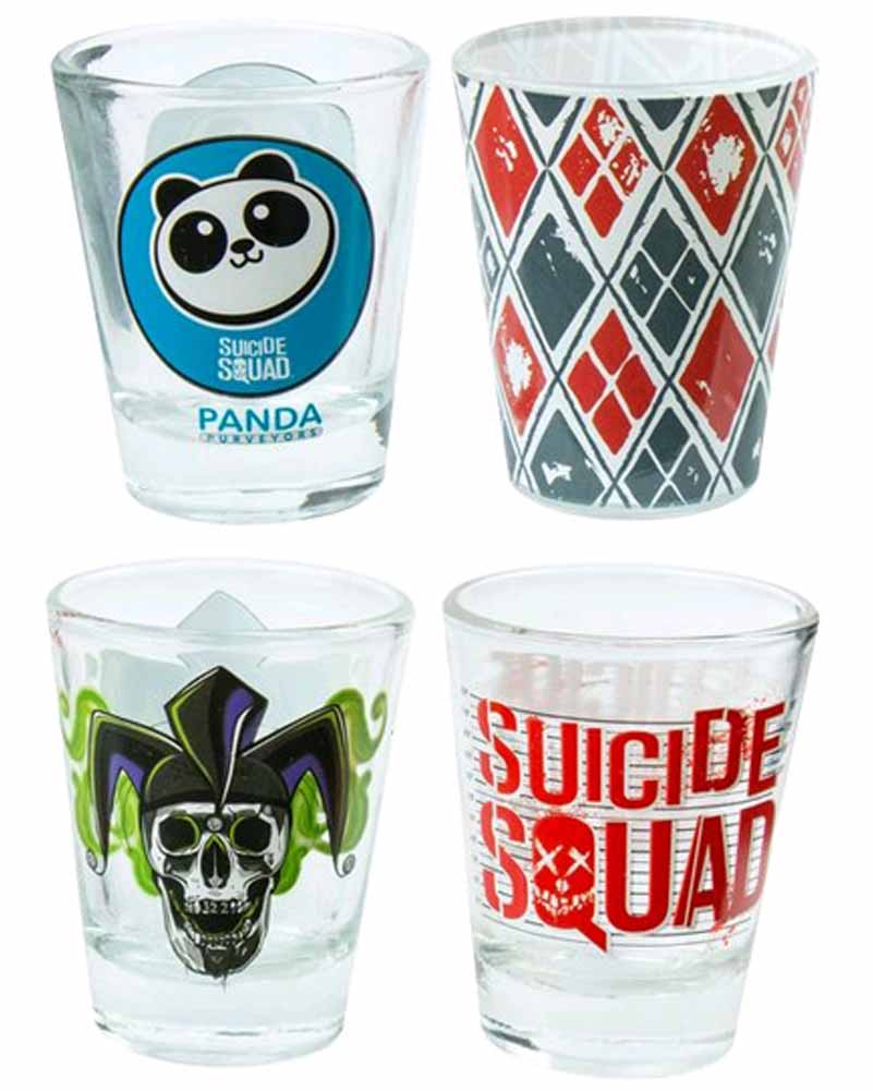Suicide Squad Logo Shot Glasses Set of 4