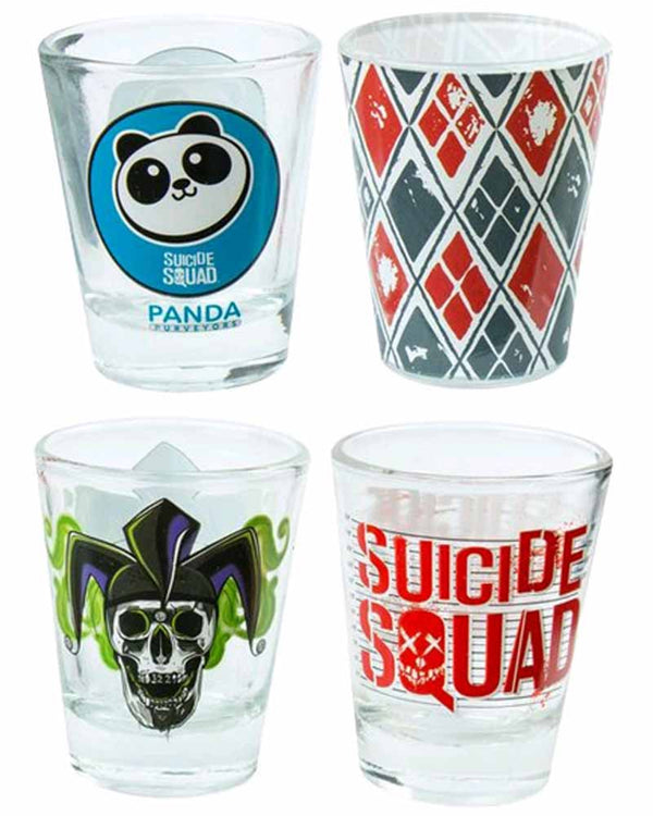 Suicide Squad Logo Shot Glasses Set of 4