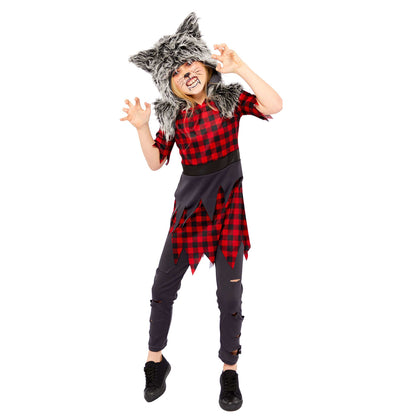 Miss Hungry Howler Girls Costume 4-6 Years