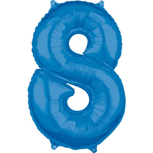 Mid-Size Shape Blue Numeral 8. L26