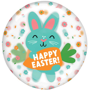Printed Clearz Happy Easter Cute Bunnies Balloon