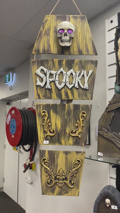 Animated Spooky Coffin 1.5m