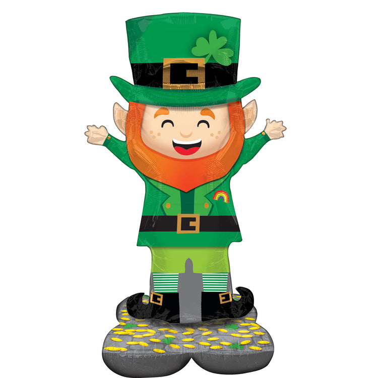 Lucky Leprechaun AirLoonz Foil Balloon 134cm
