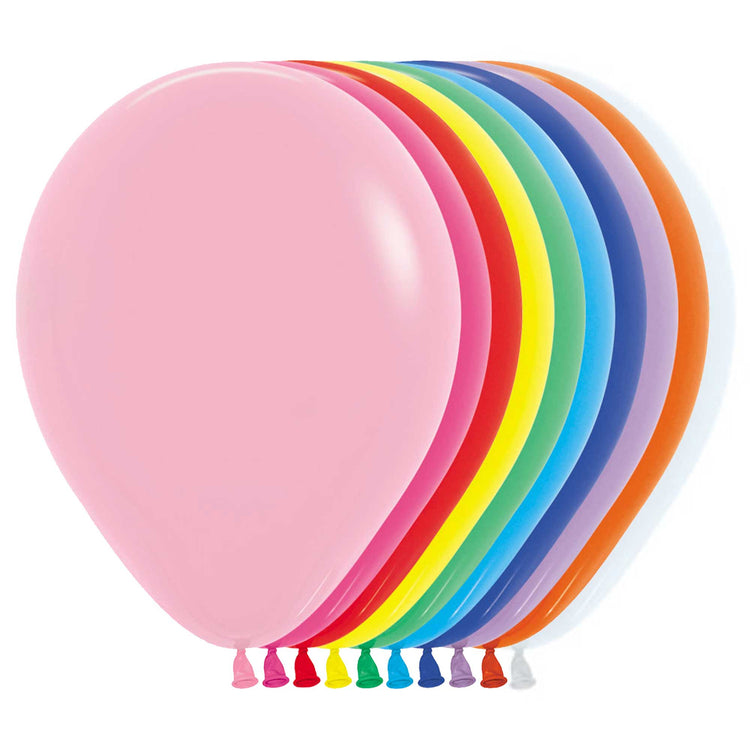 Sempertex 12cm Fashion Assorted Latex Balloons Pack of 50