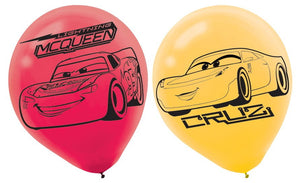 Disney Cars 3 Latex Balloons Pack of 6