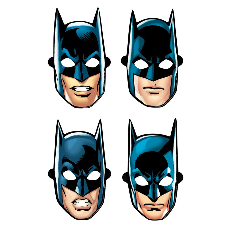Batman Heroes Unite Paper Masks Pack of 8