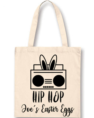 Hip Hop Radio with Ears Personalised Easter Bag