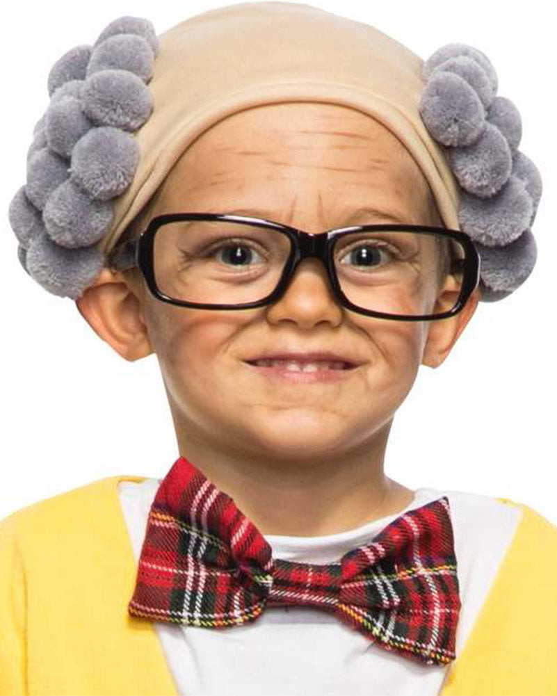 100 Days Little Grandpa Kids Wig and Glasses Set